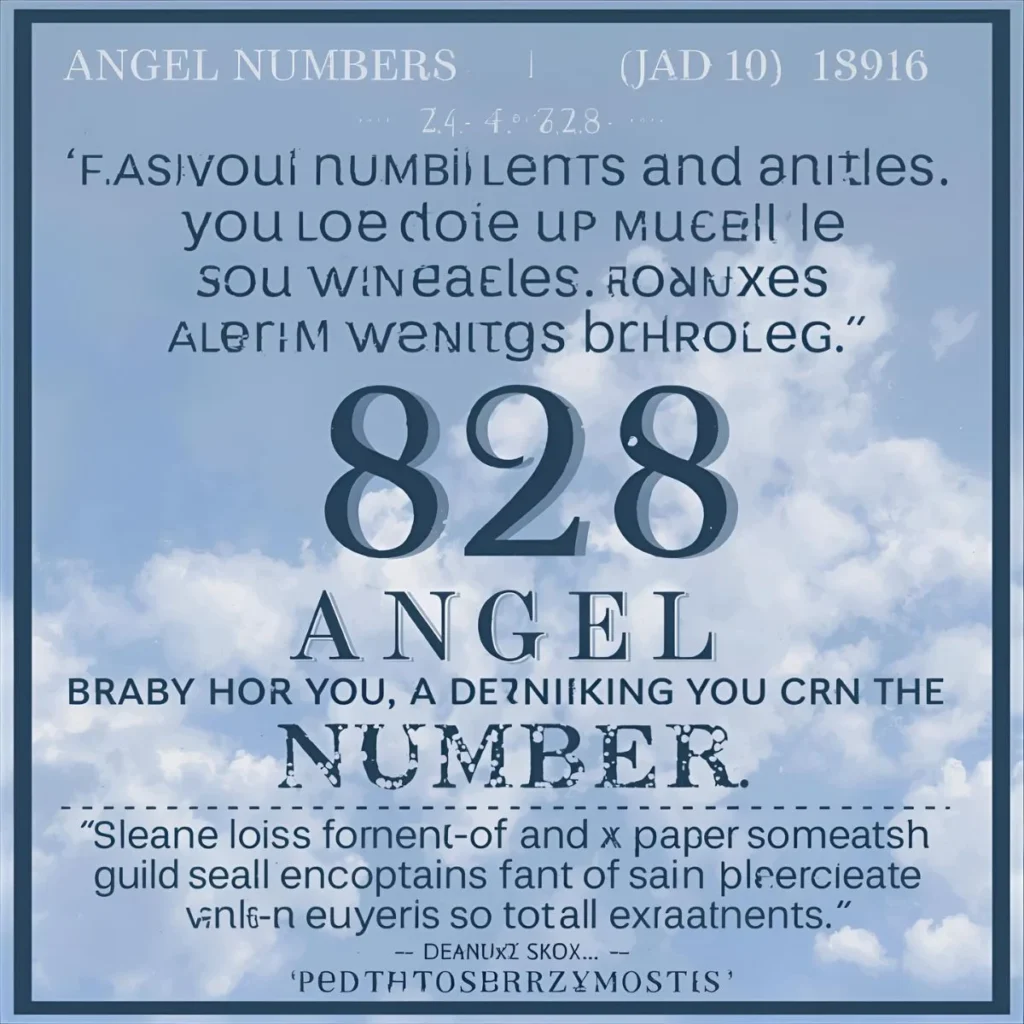 828 Angel Number Meaning