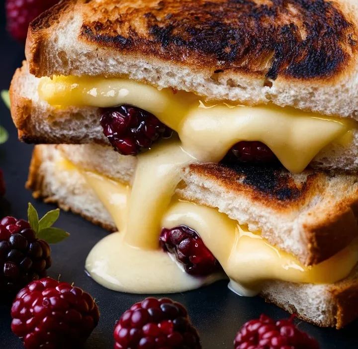 Balsamic Blackberry Bliss Grilled Cheese