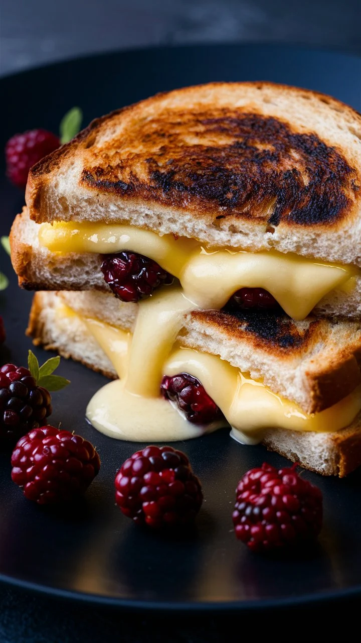 🫐 Balsamic Blackberry Bliss Grilled Cheese