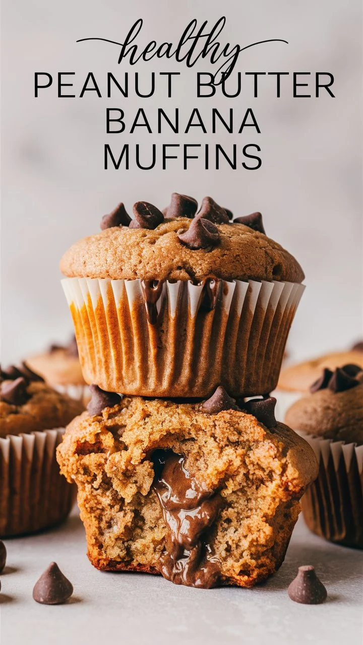 Easy Peanut Butter Banana Muffins Recipe