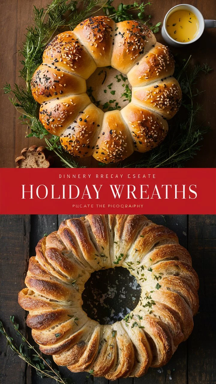 Pull-Apart Bread Wreath (Easy and Beautiful)