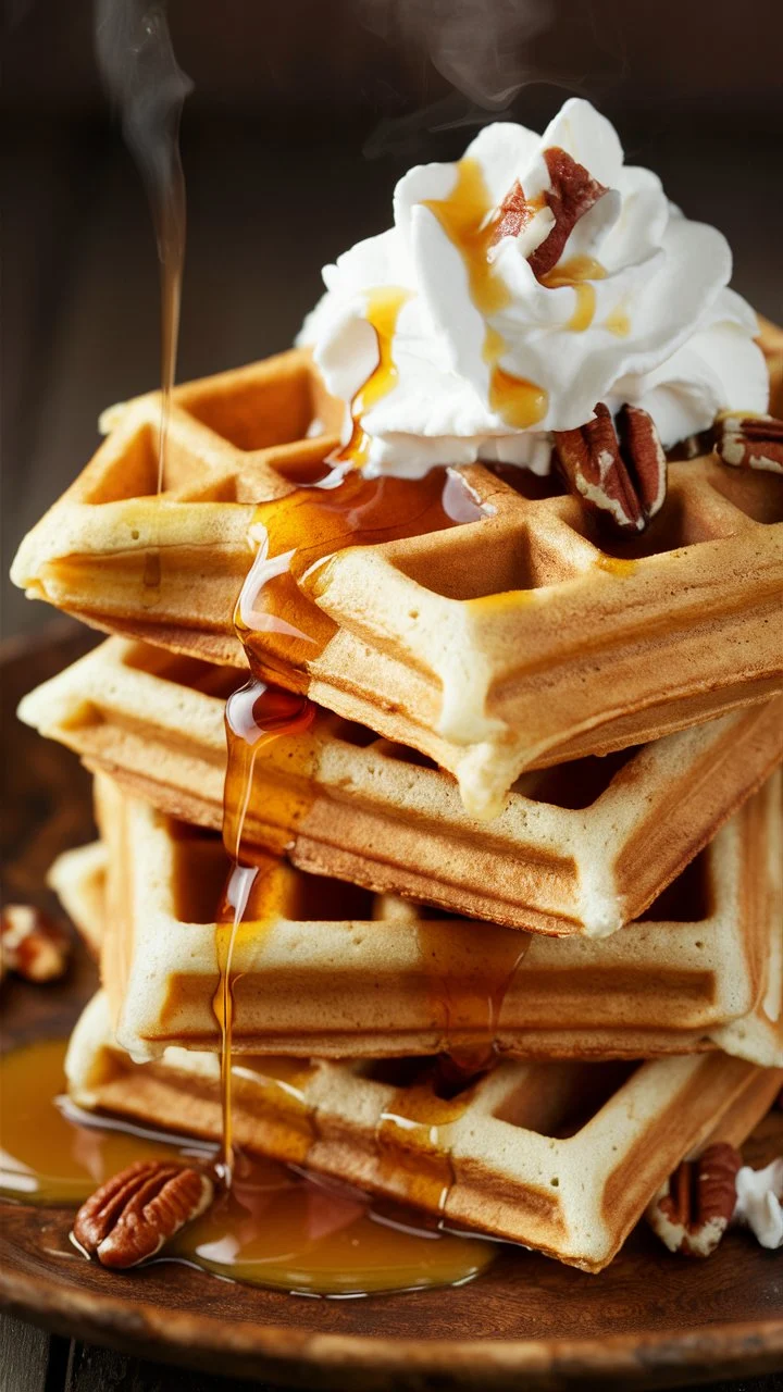 Fluffy Pumpkin Spice Waffles You’ll Crave Every Morning